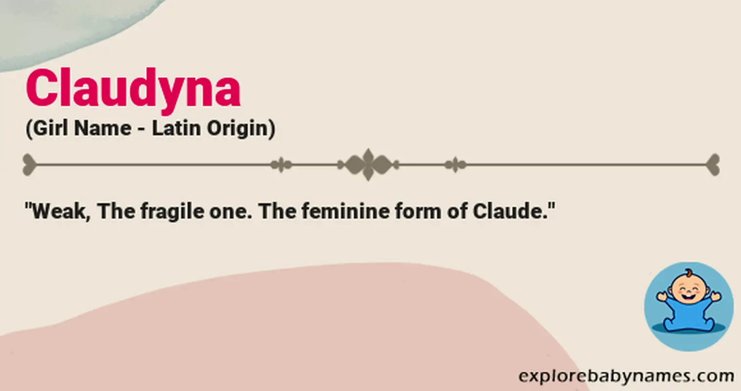 Meaning of Claudyna