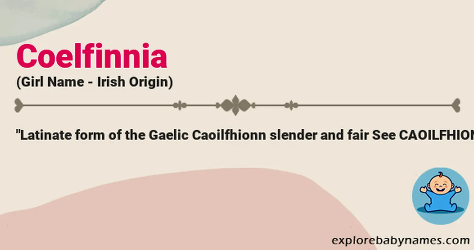 Meaning of Coelfinnia