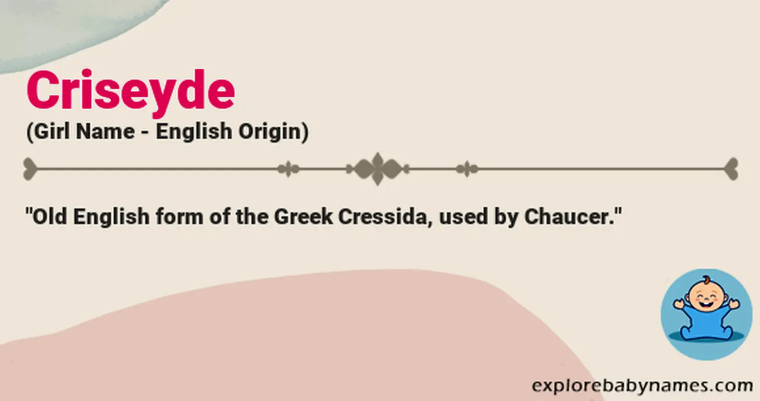 Meaning of Criseyde