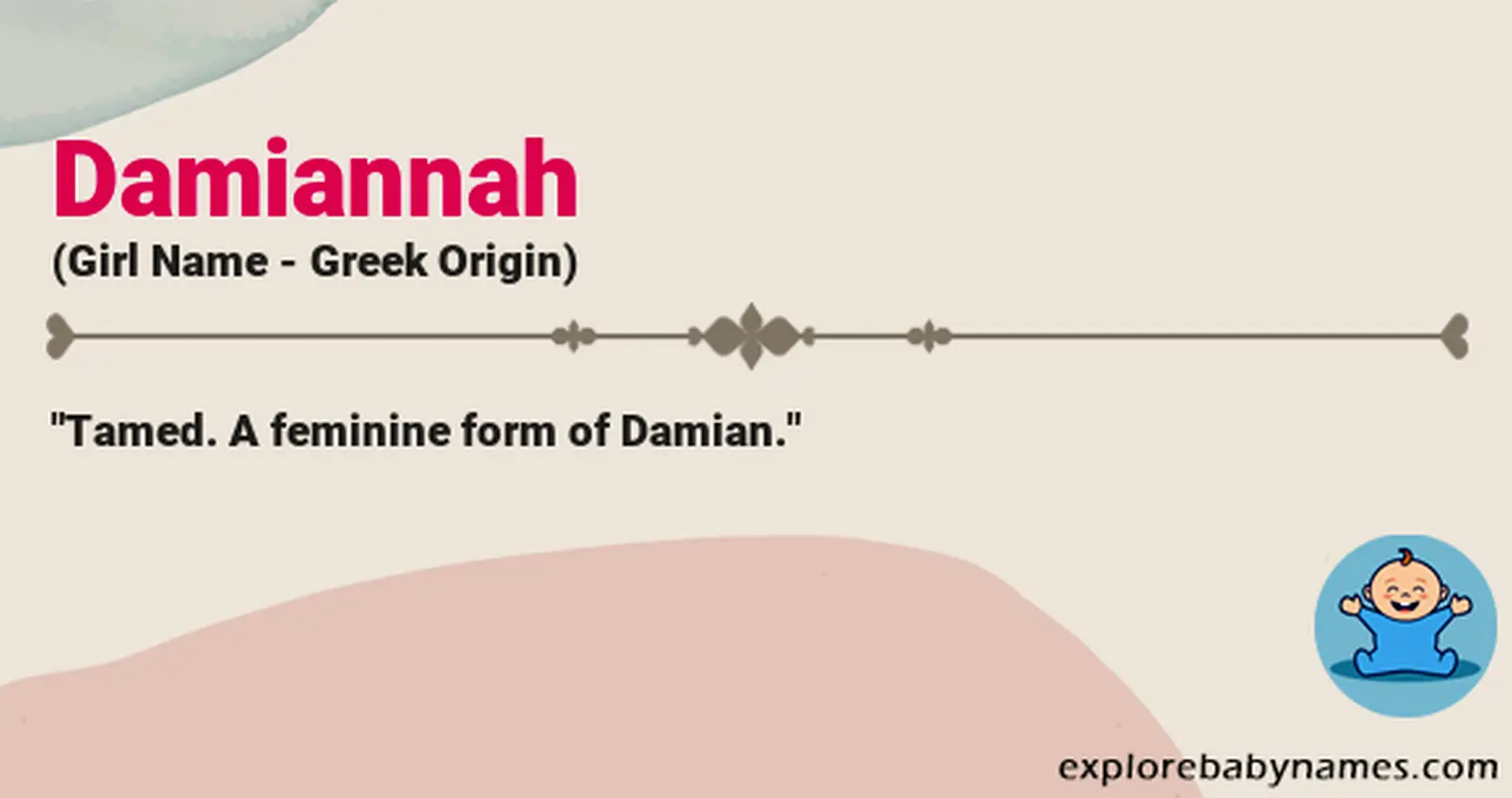 Meaning of Damiannah