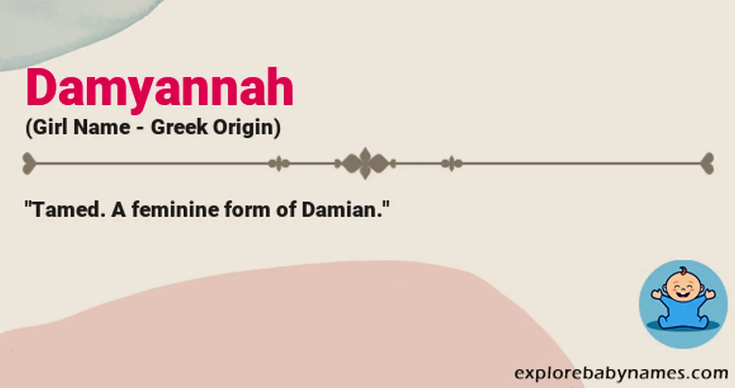 Meaning of Damyannah