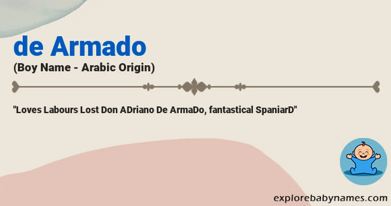 Meaning of De Armado