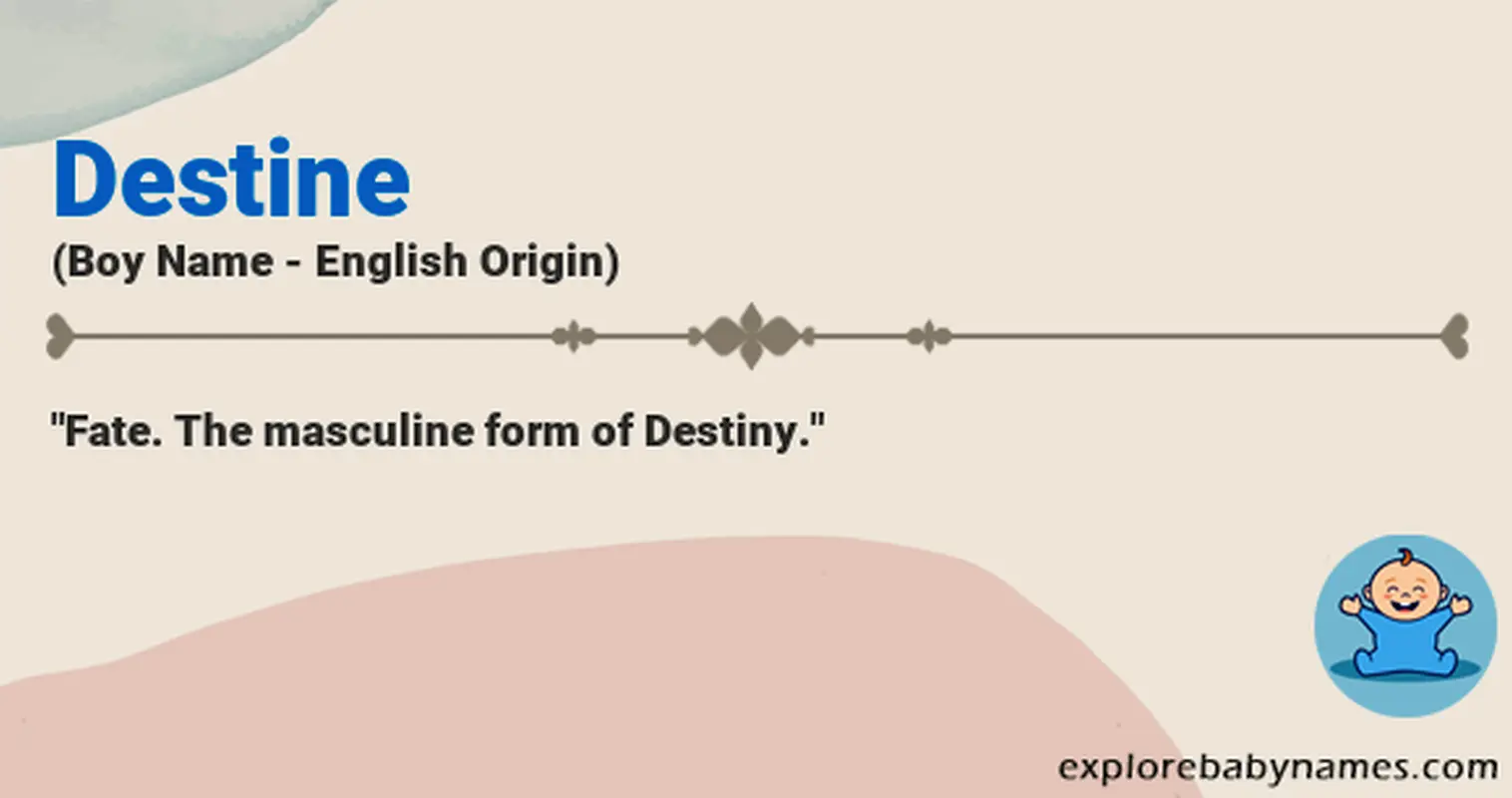 Meaning of Destine