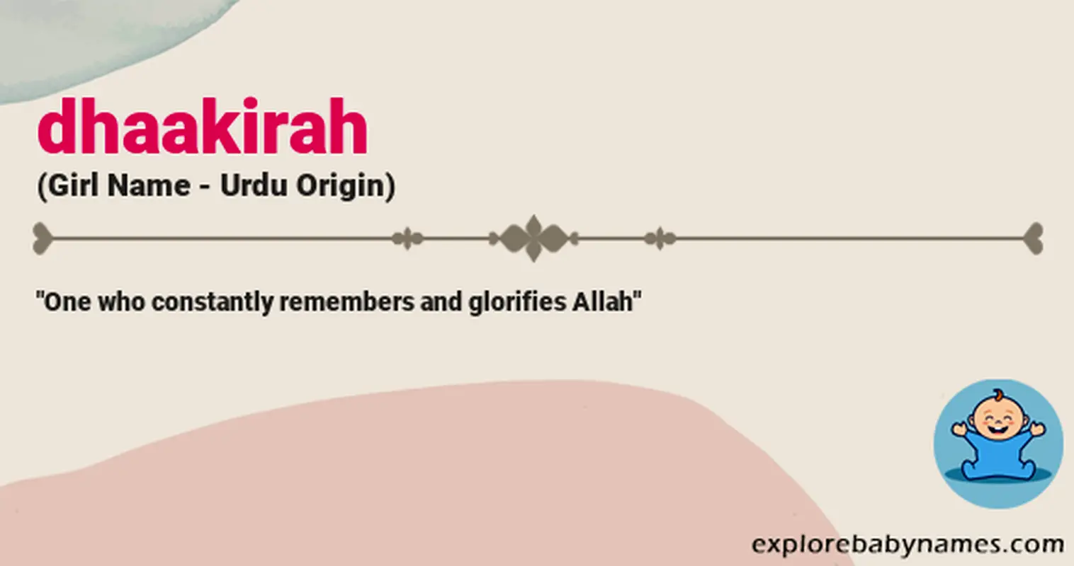 Meaning of Dhaakirah