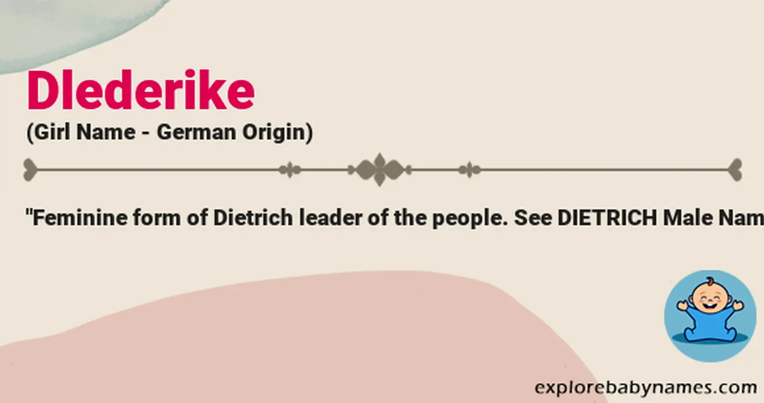 Meaning of Dlederike