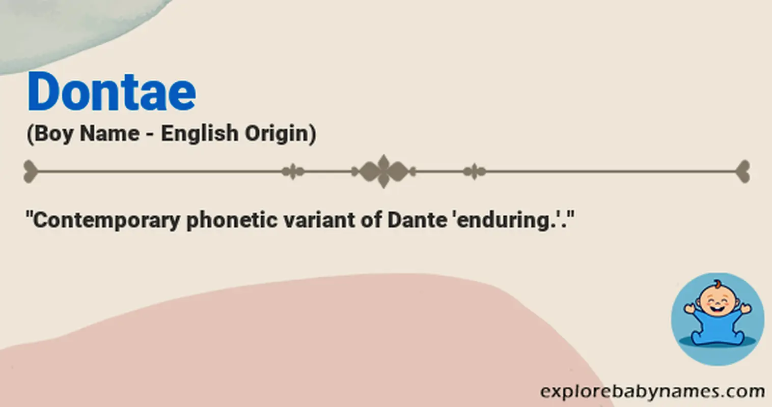 Meaning of Dontae