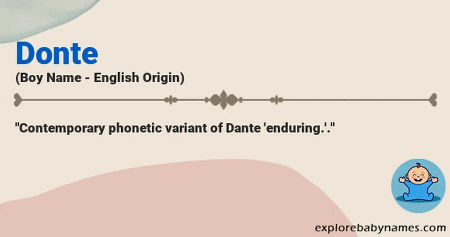 Meaning of Donte