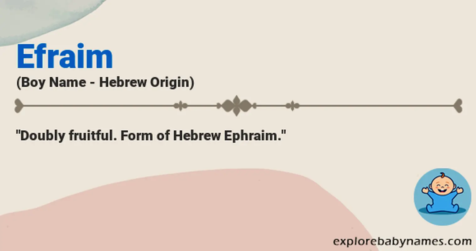 Meaning of Efraim