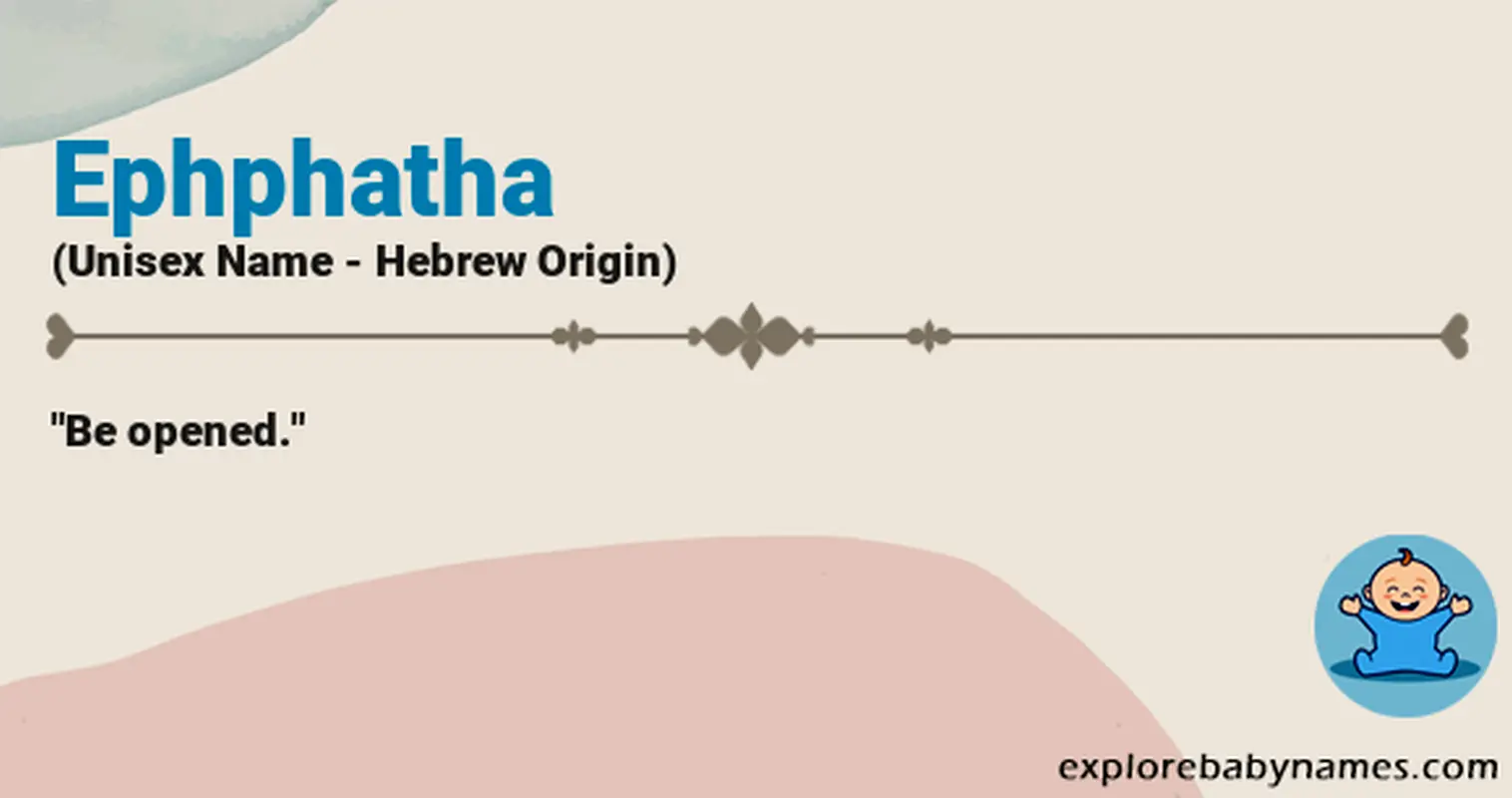 Meaning of Ephphatha