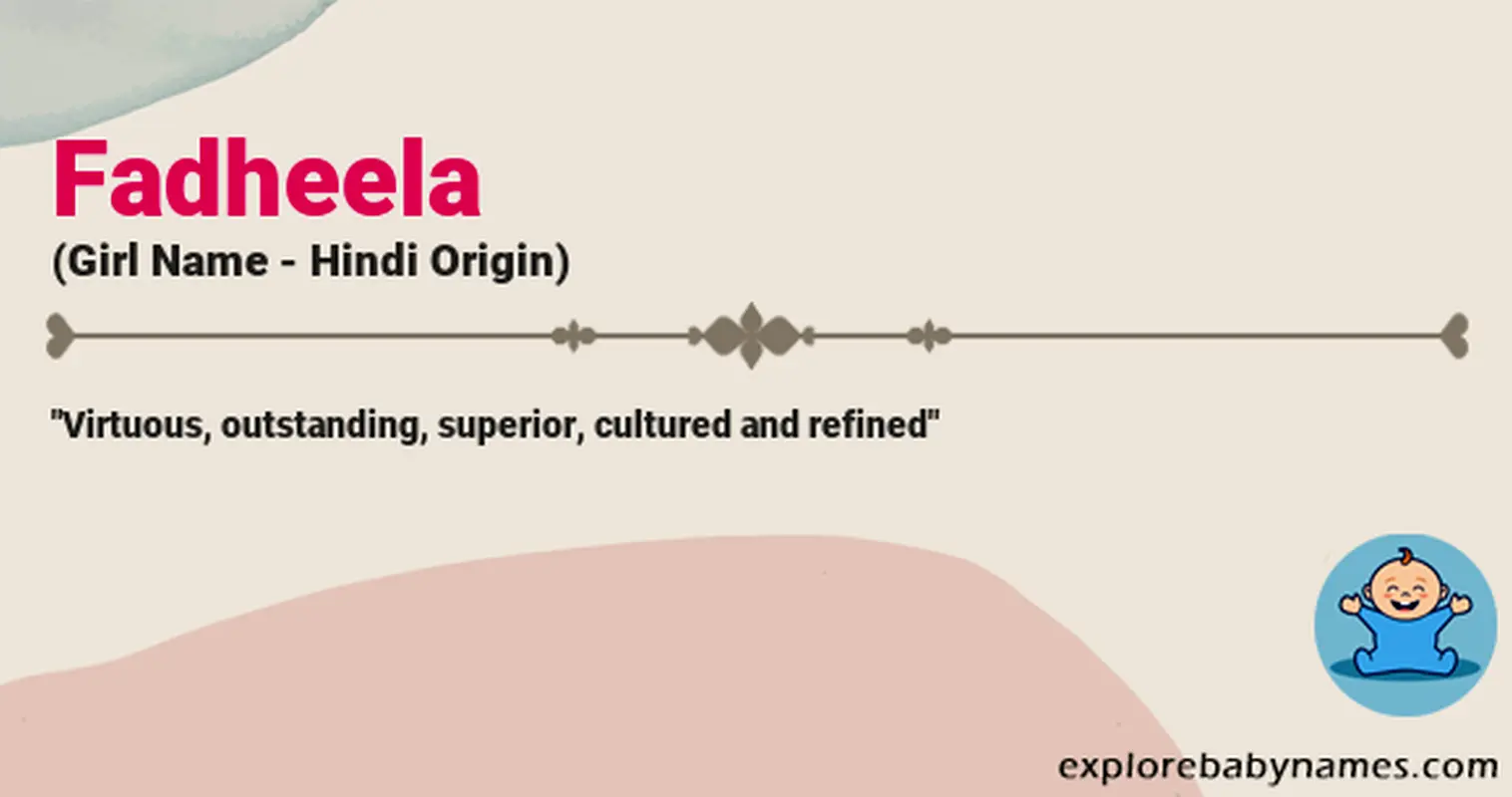 Meaning of Fadheela