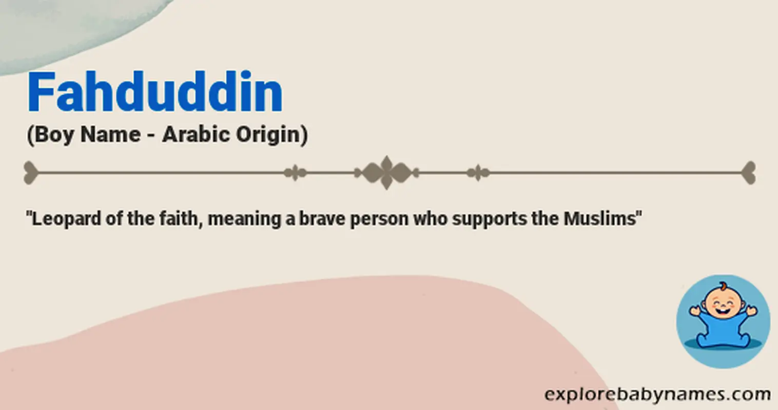 Meaning of Fahduddin