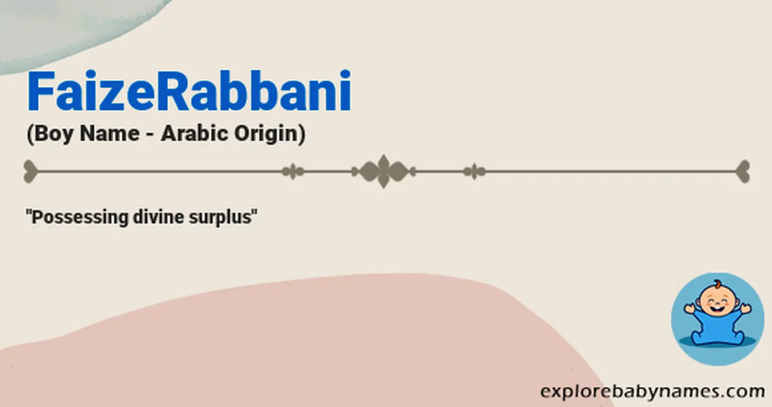 Meaning of FaizeRabbani