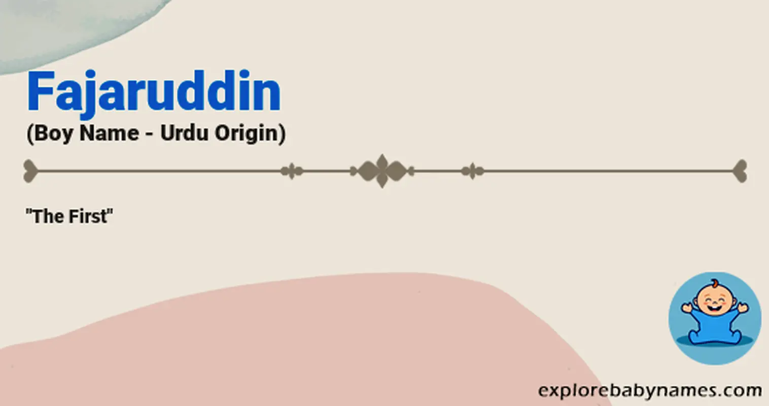 Meaning of Fajaruddin