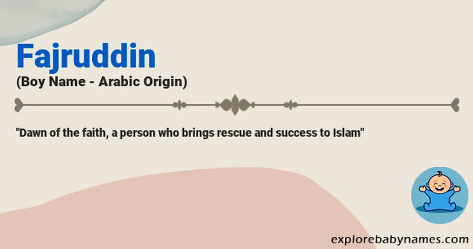 Meaning of Fajruddin