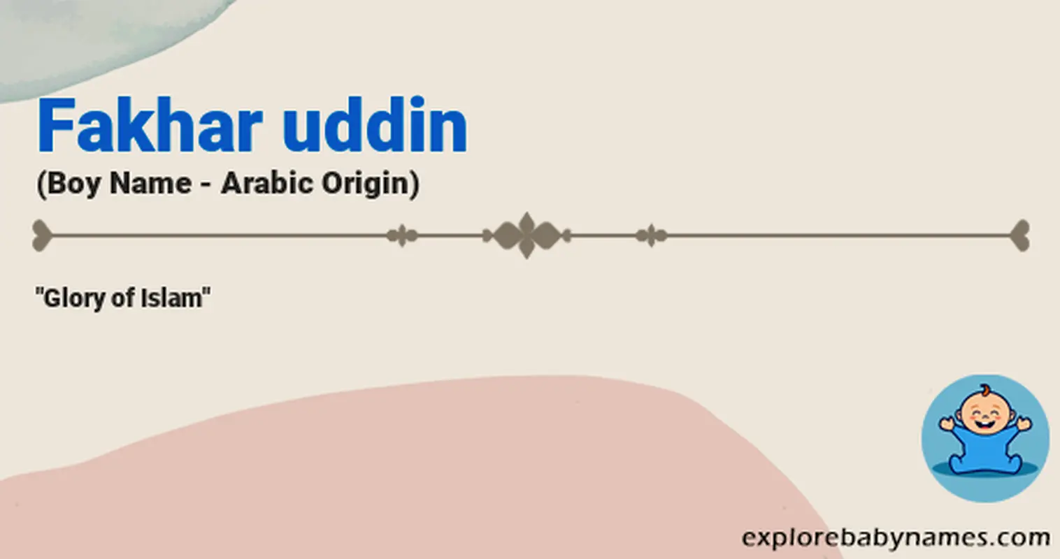 Meaning of Fakhar uddin