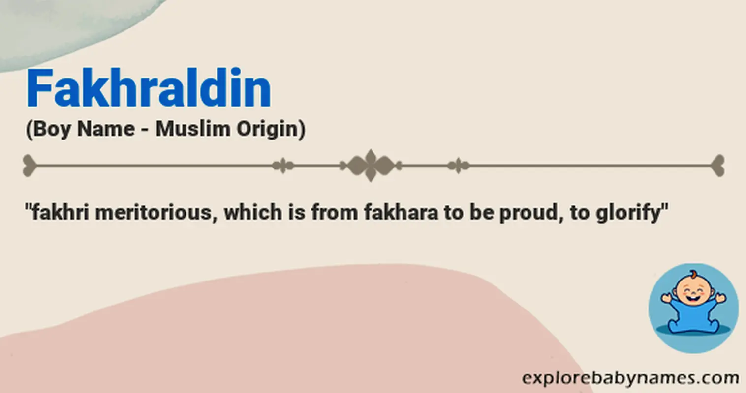 Meaning of Fakhraldin