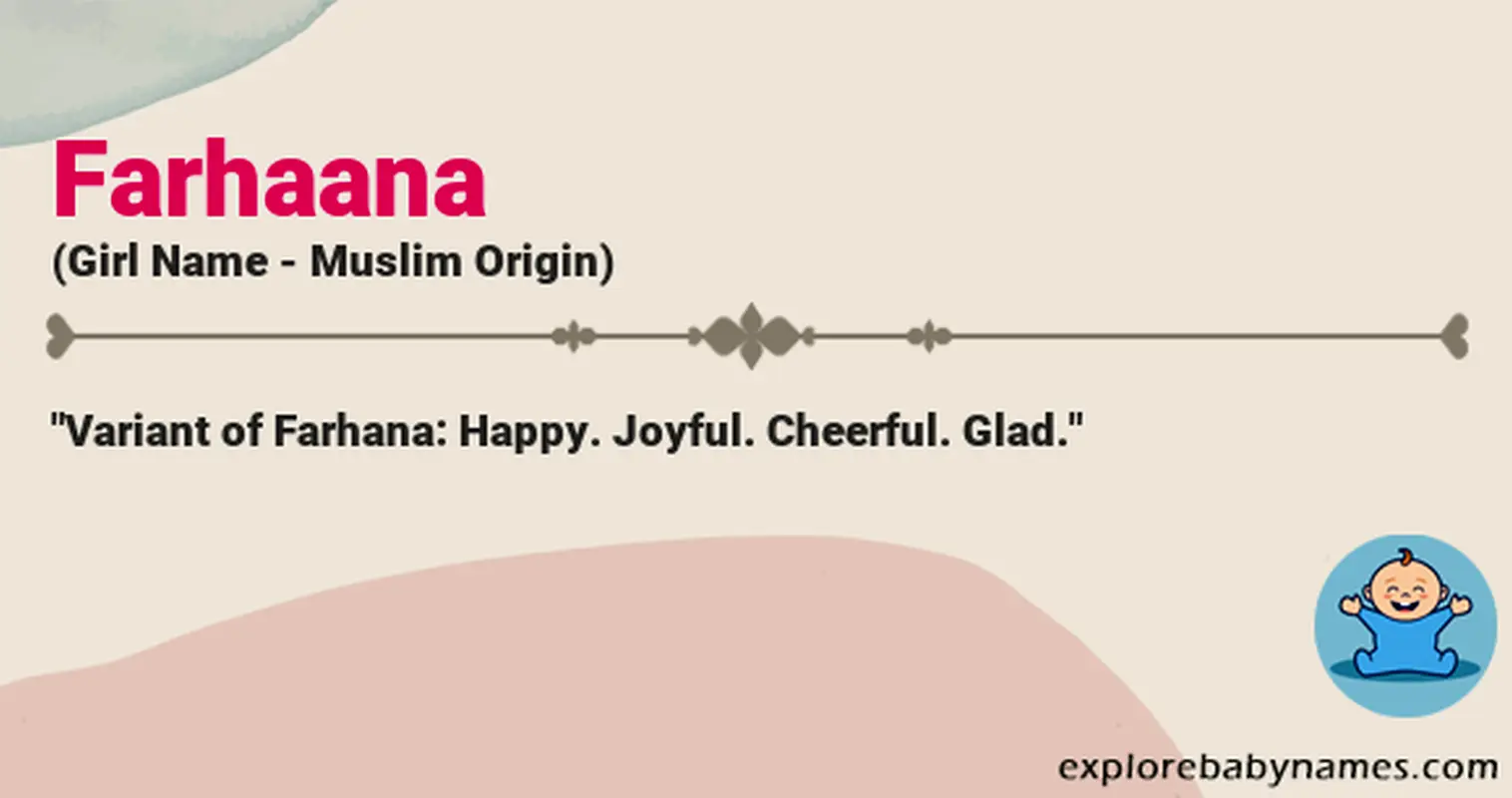 Meaning of Farhaana