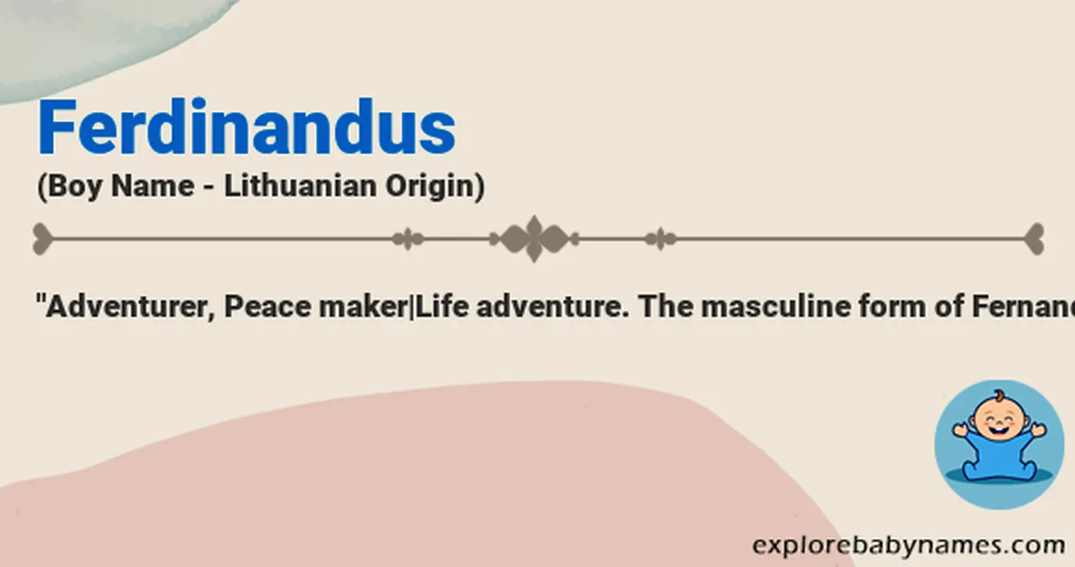 Meaning of Ferdinandus