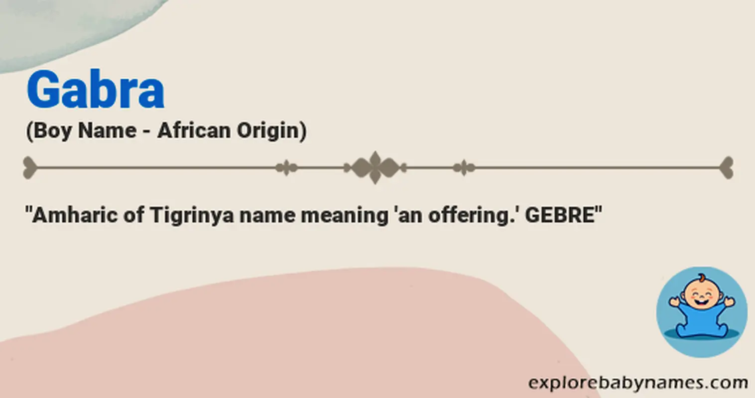 Meaning of Gabra