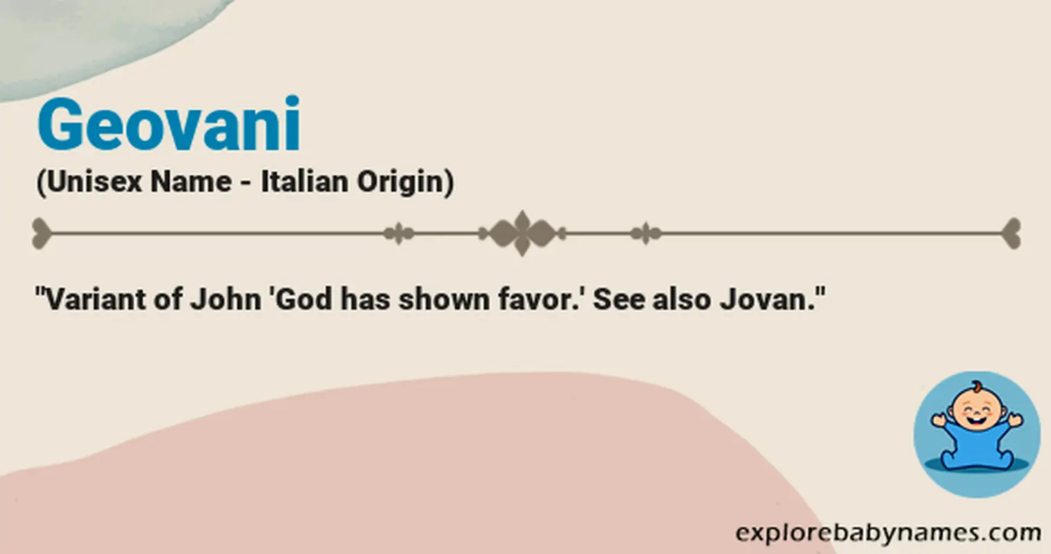 Meaning of Geovani