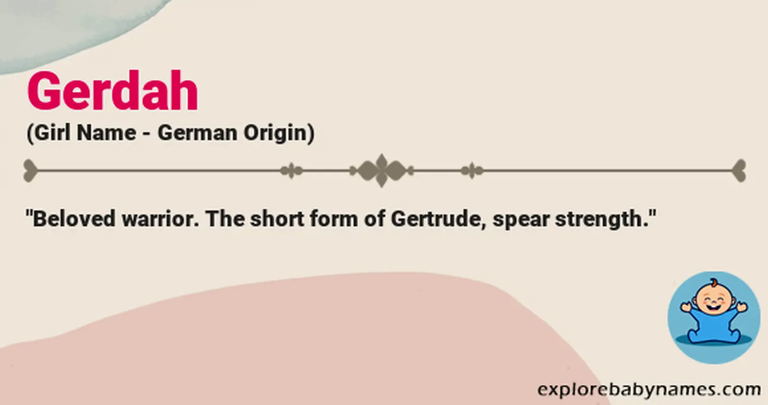 Meaning of Gerdah