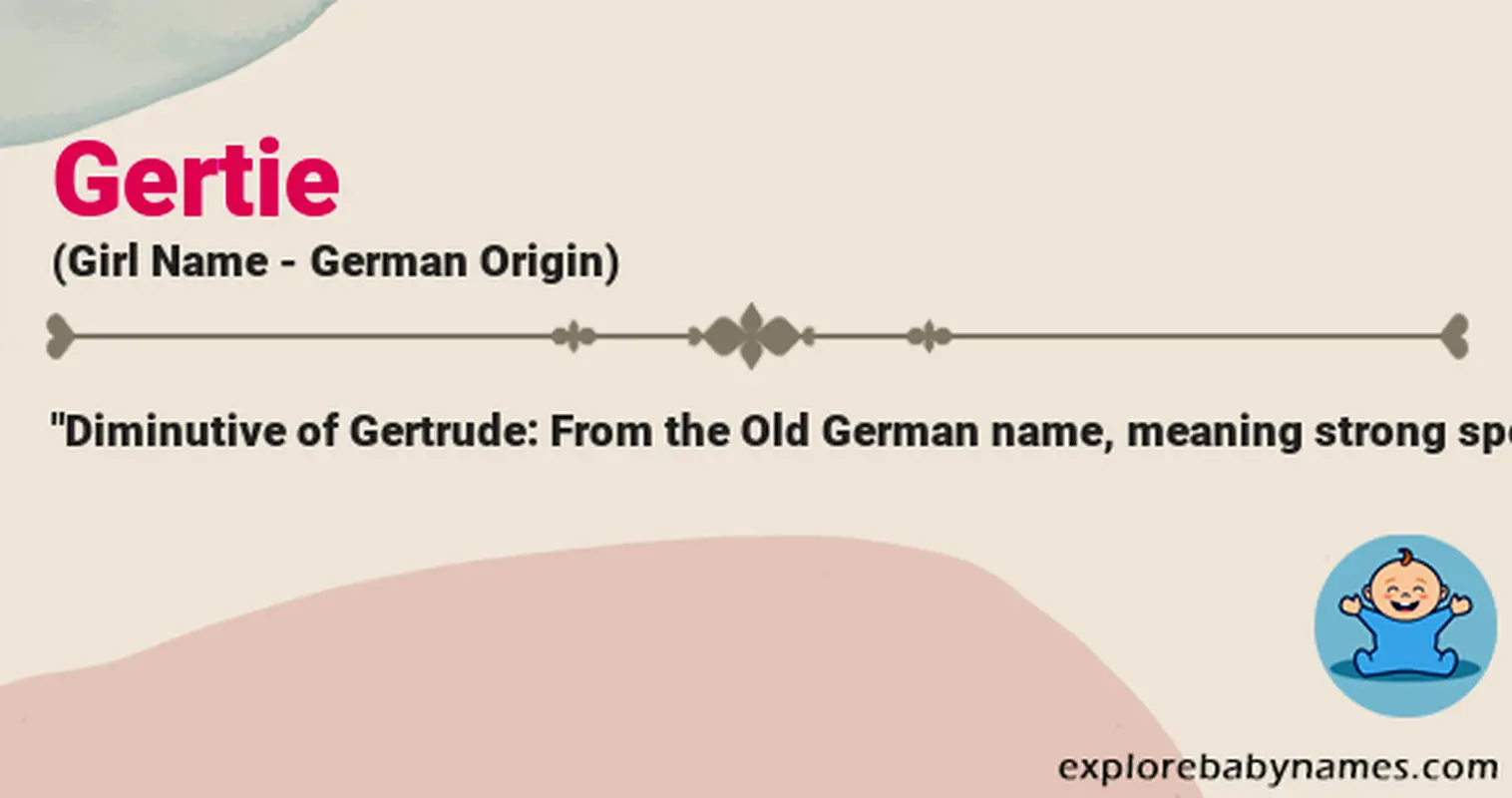 Meaning of Gertie