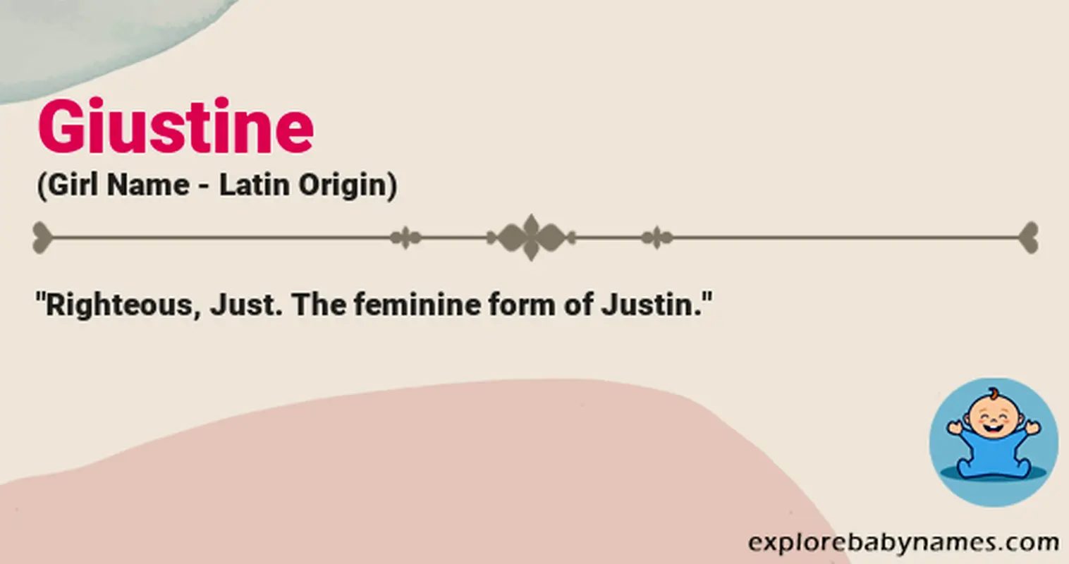 Meaning of Giustine