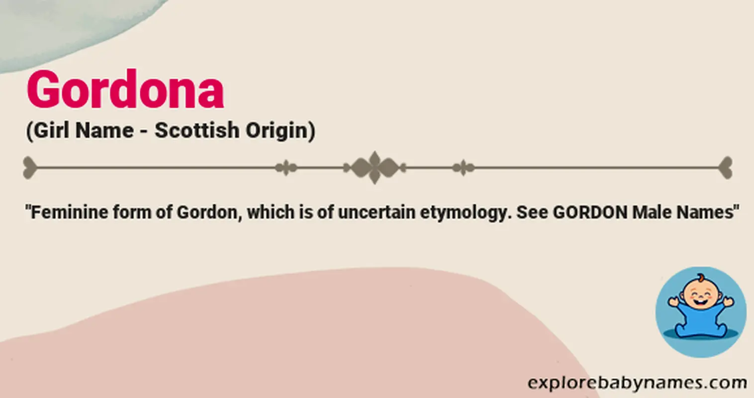 Meaning of Gordona