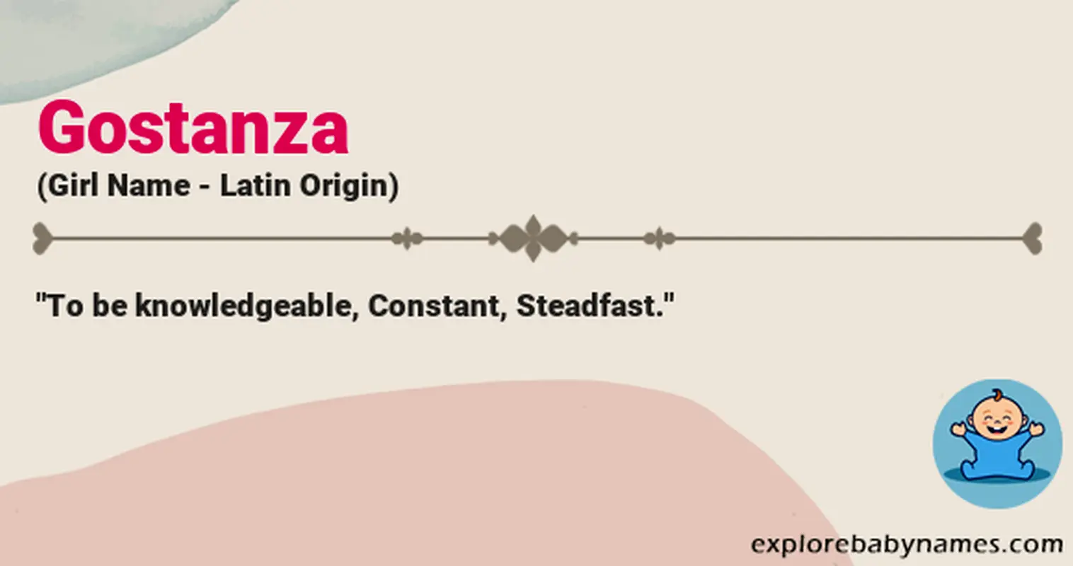 Meaning of Gostanza