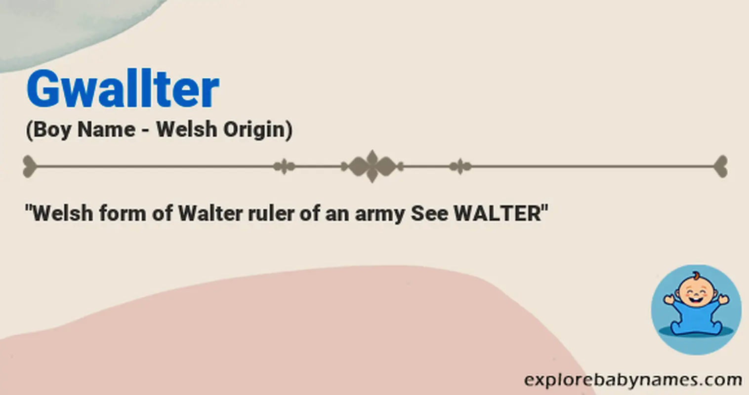 Meaning of Gwallter