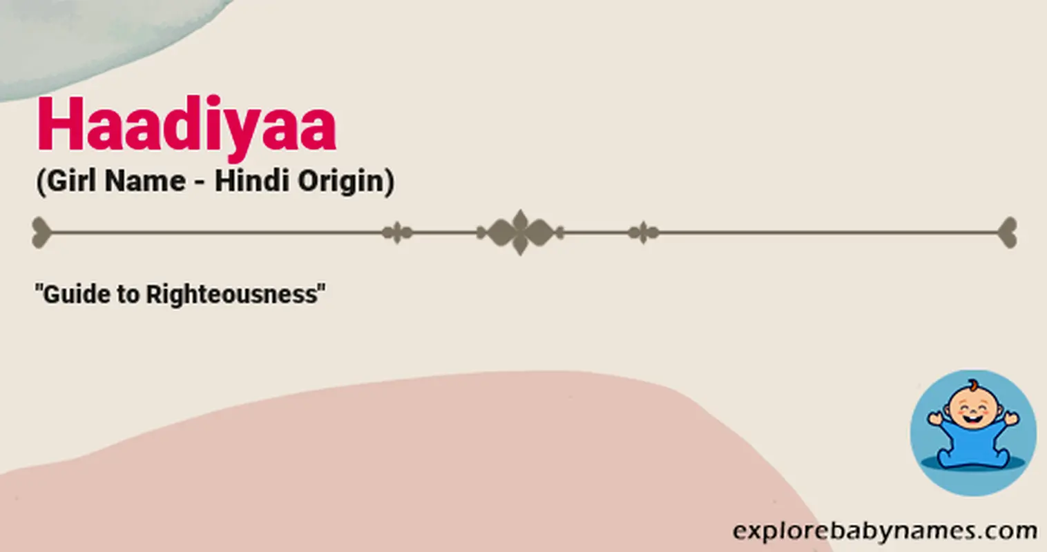 Meaning of Haadiyaa