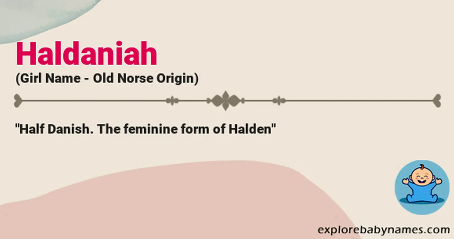 Meaning of Haldaniah