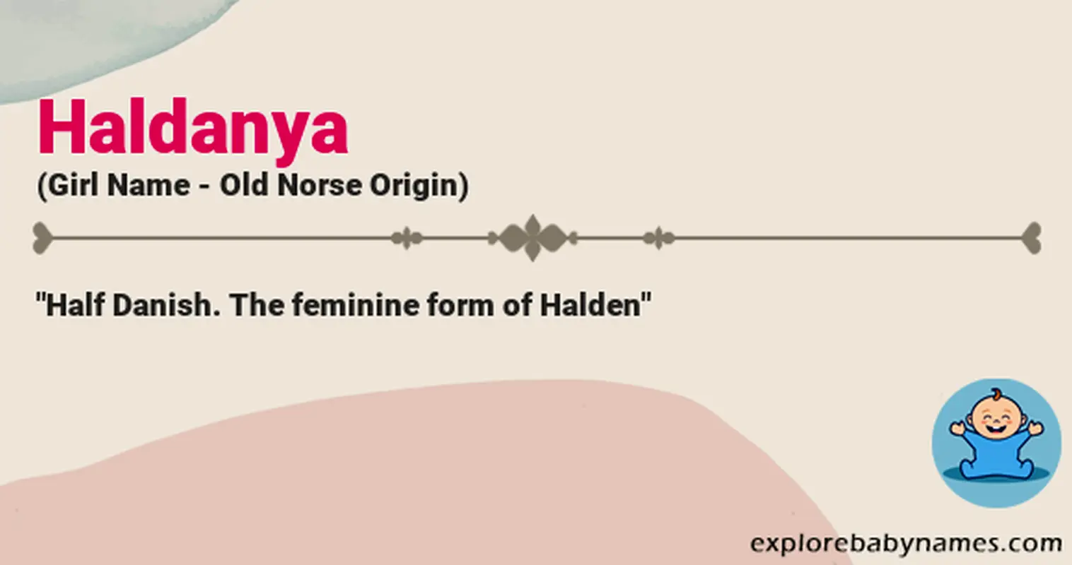 Meaning of Haldanya
