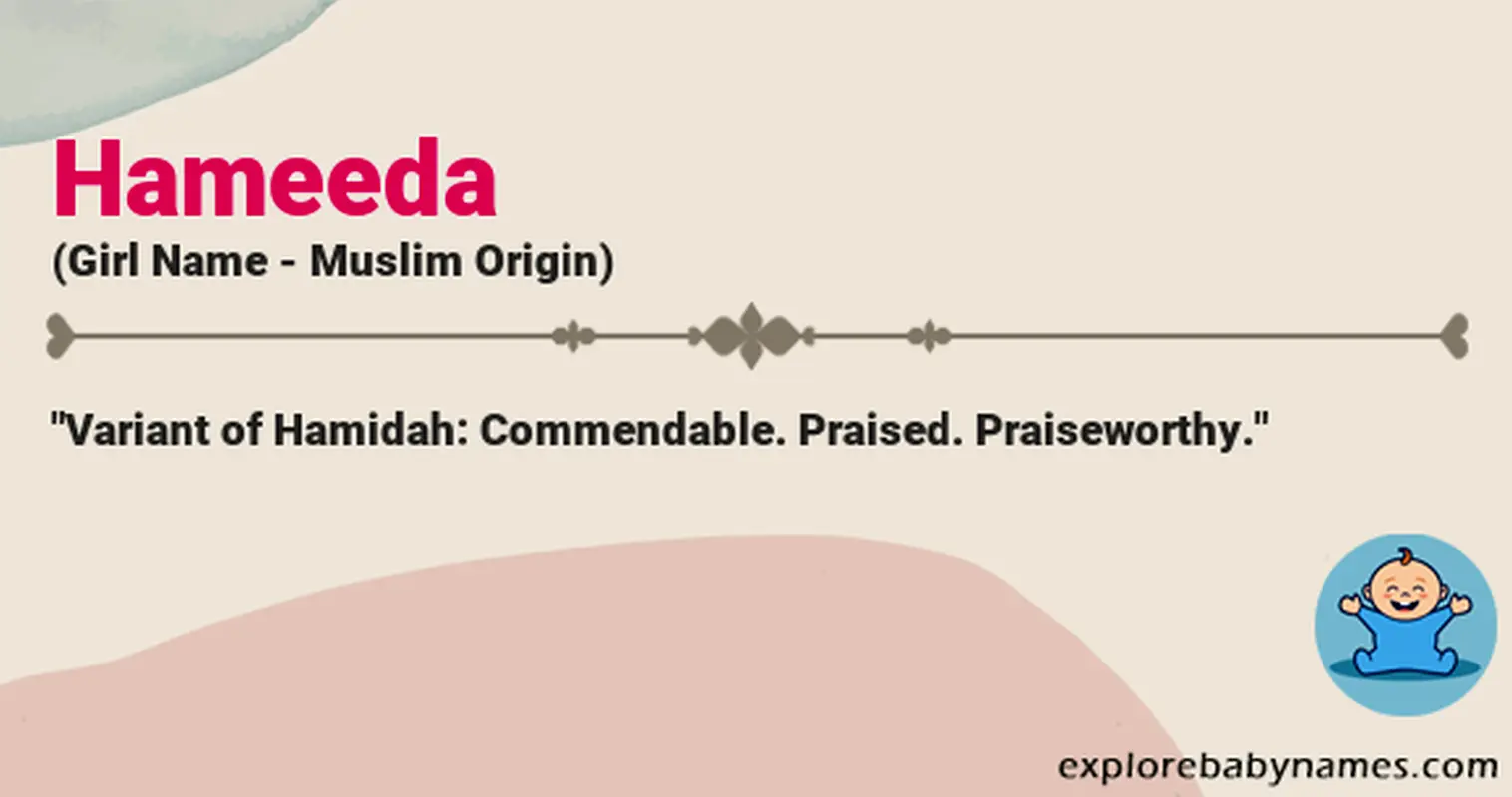 Meaning of Hameeda