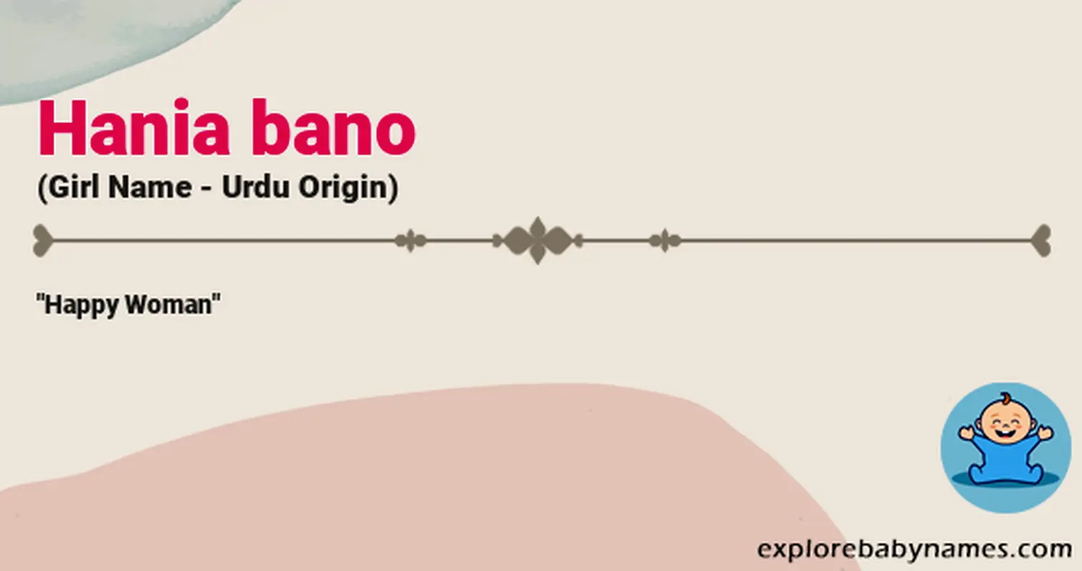 Meaning of Hania bano