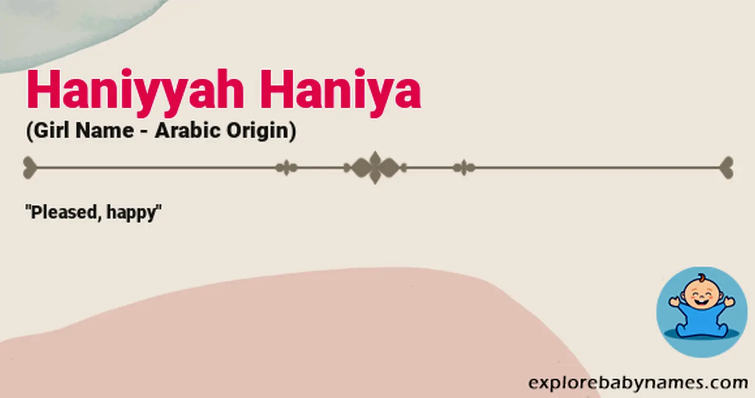 Meaning of Haniyyah Haniya