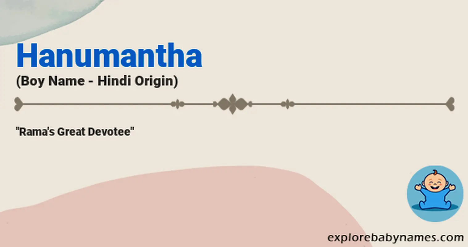 Meaning of Hanumantha