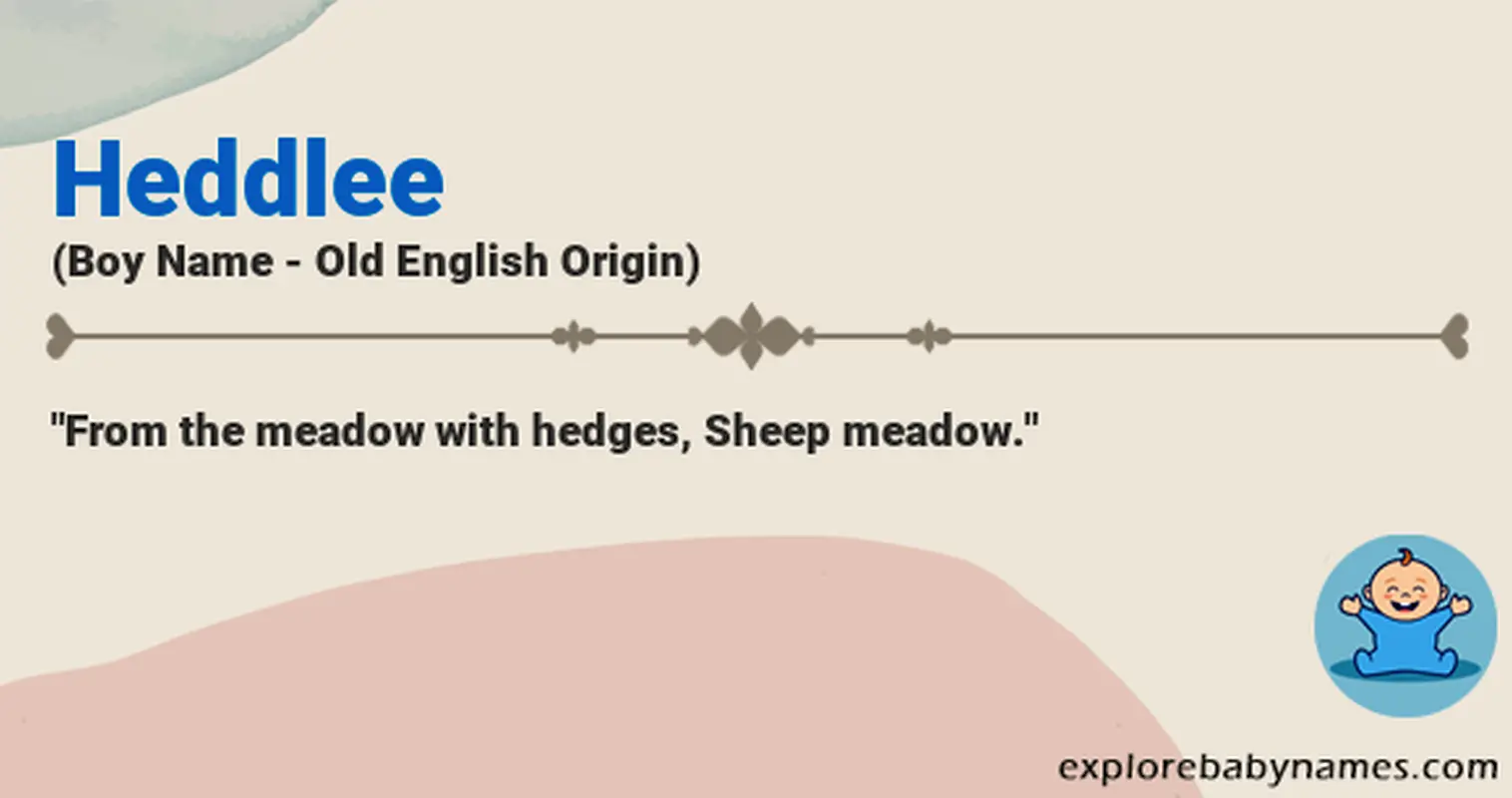 Meaning of Heddlee