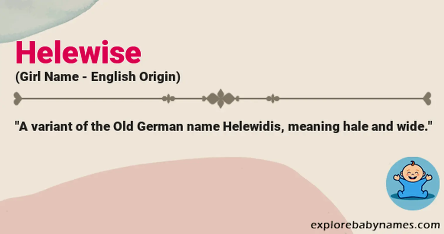 Meaning of Helewise