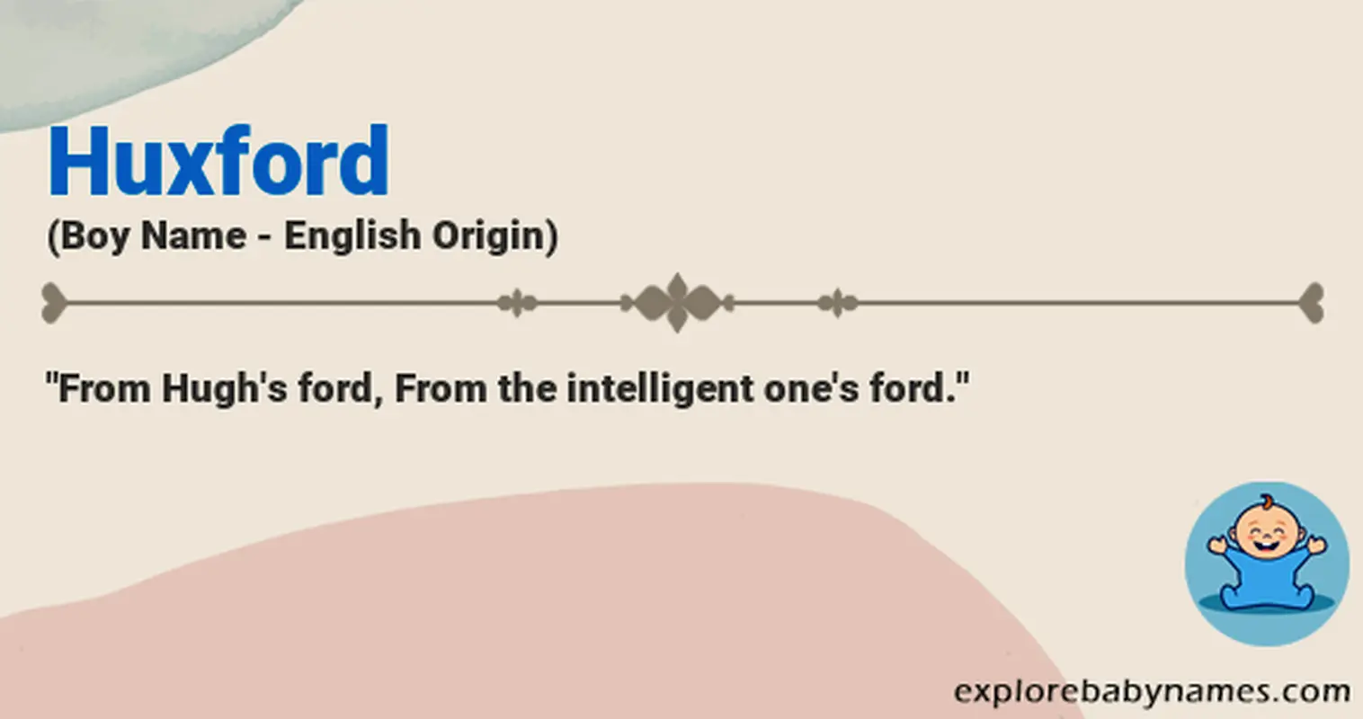 Meaning of Huxford