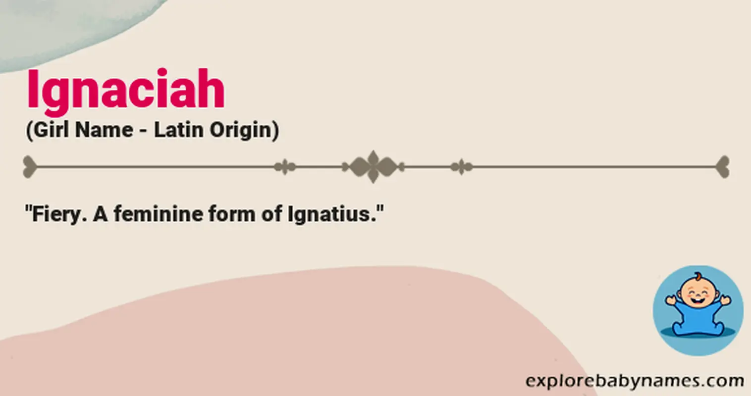 Meaning of Ignaciah