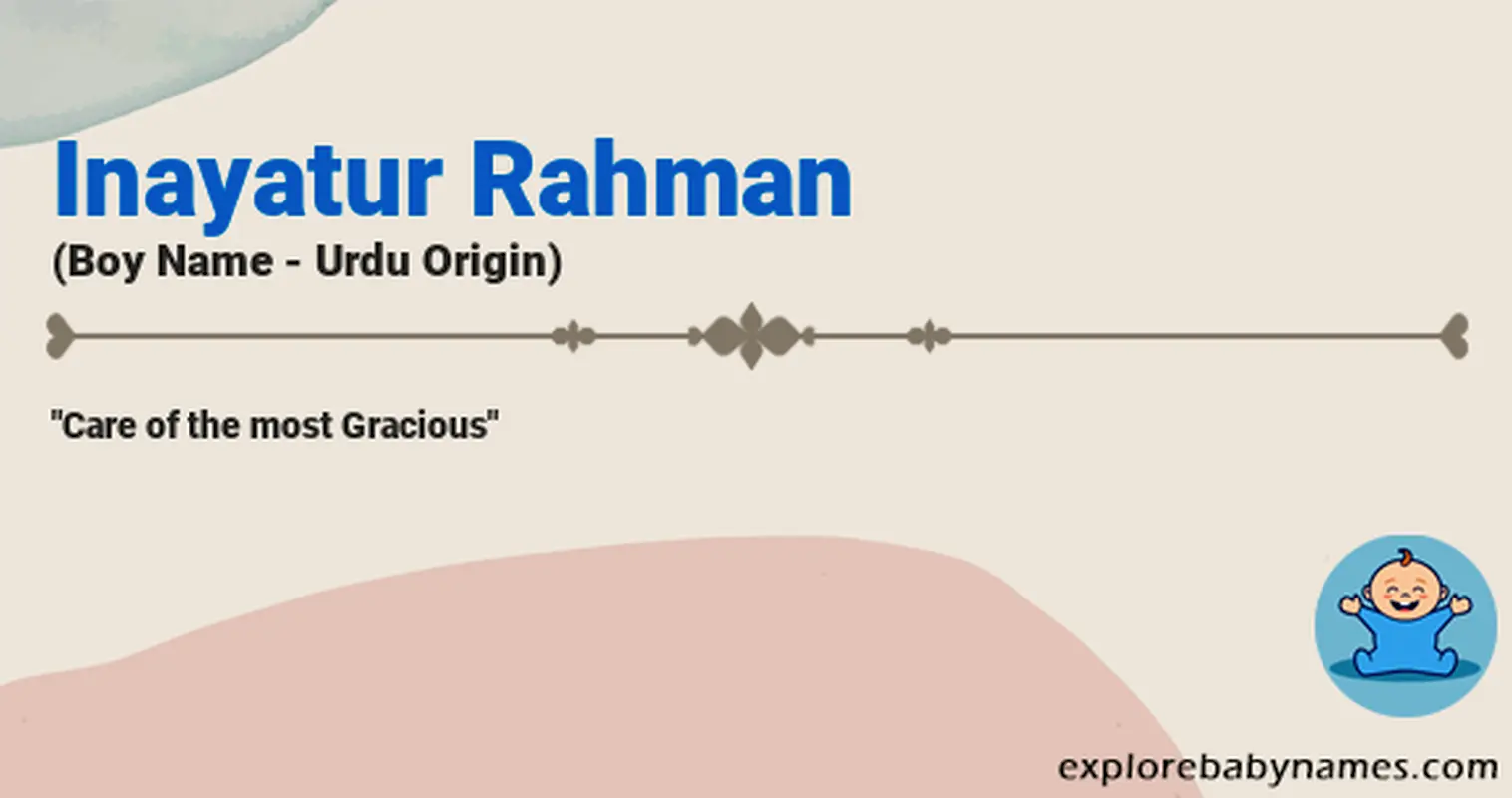 Meaning of Inayatur Rahman