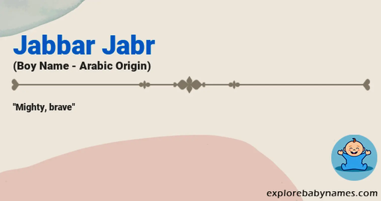 Meaning of Jabbar Jabr