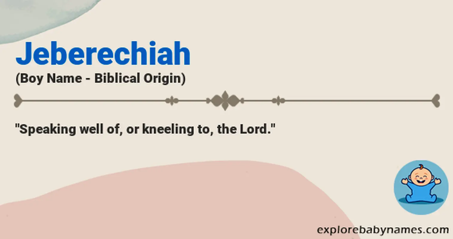 Meaning of Jeberechiah