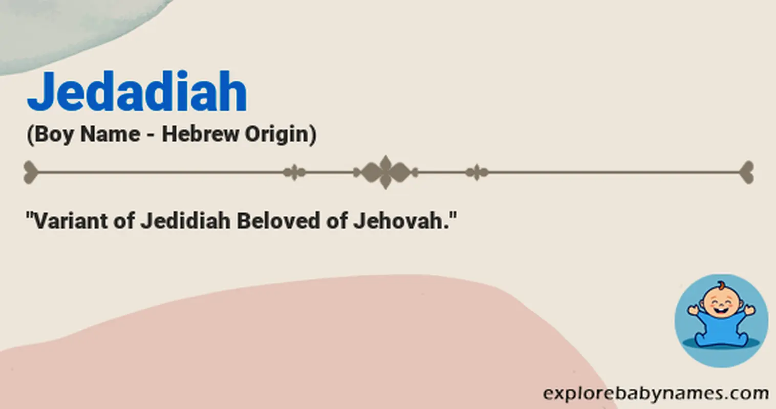 Meaning of Jedadiah