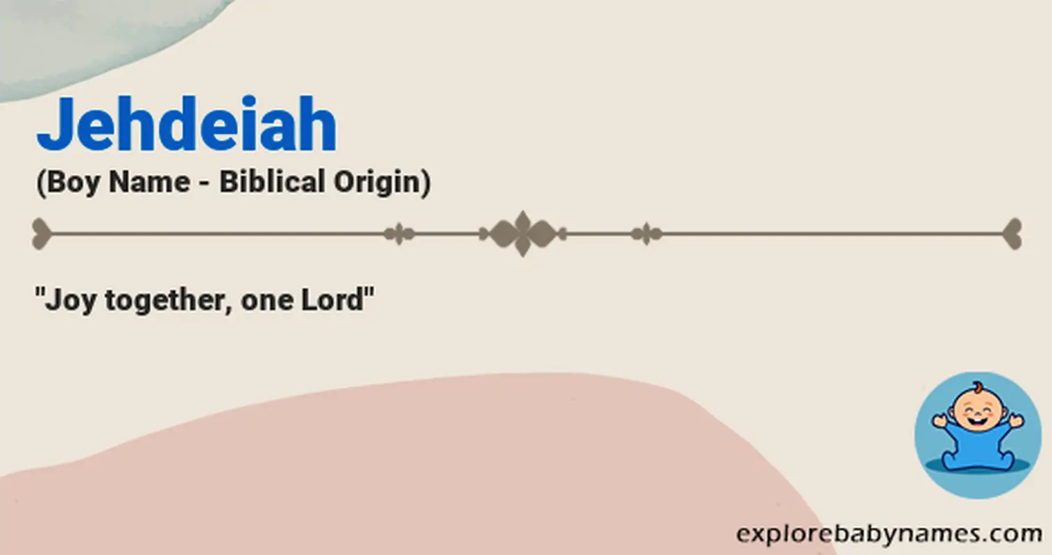 Meaning of Jehdeiah