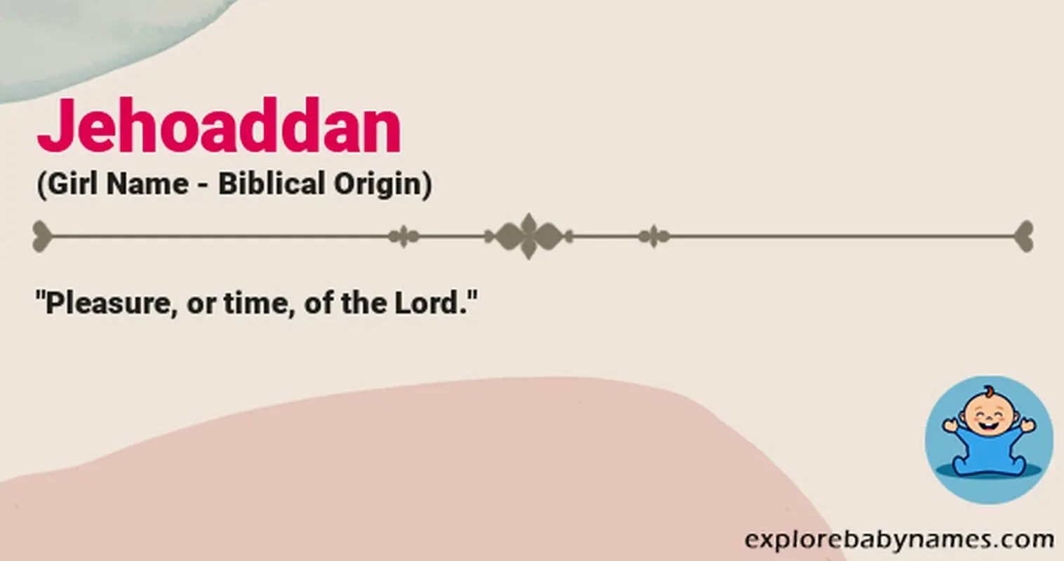 Meaning of Jehoaddan