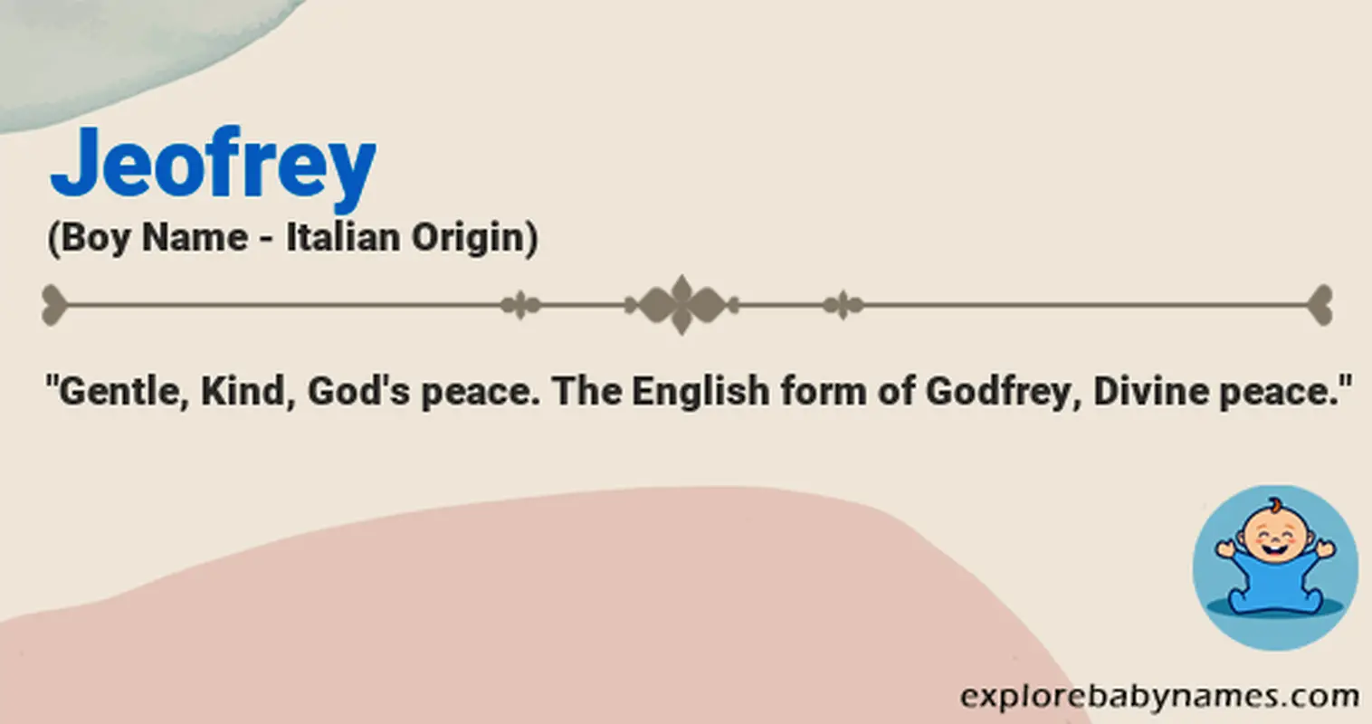 Meaning of Jeofrey