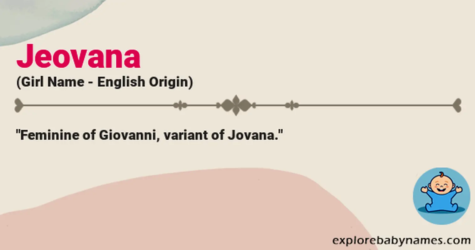 Meaning of Jeovana