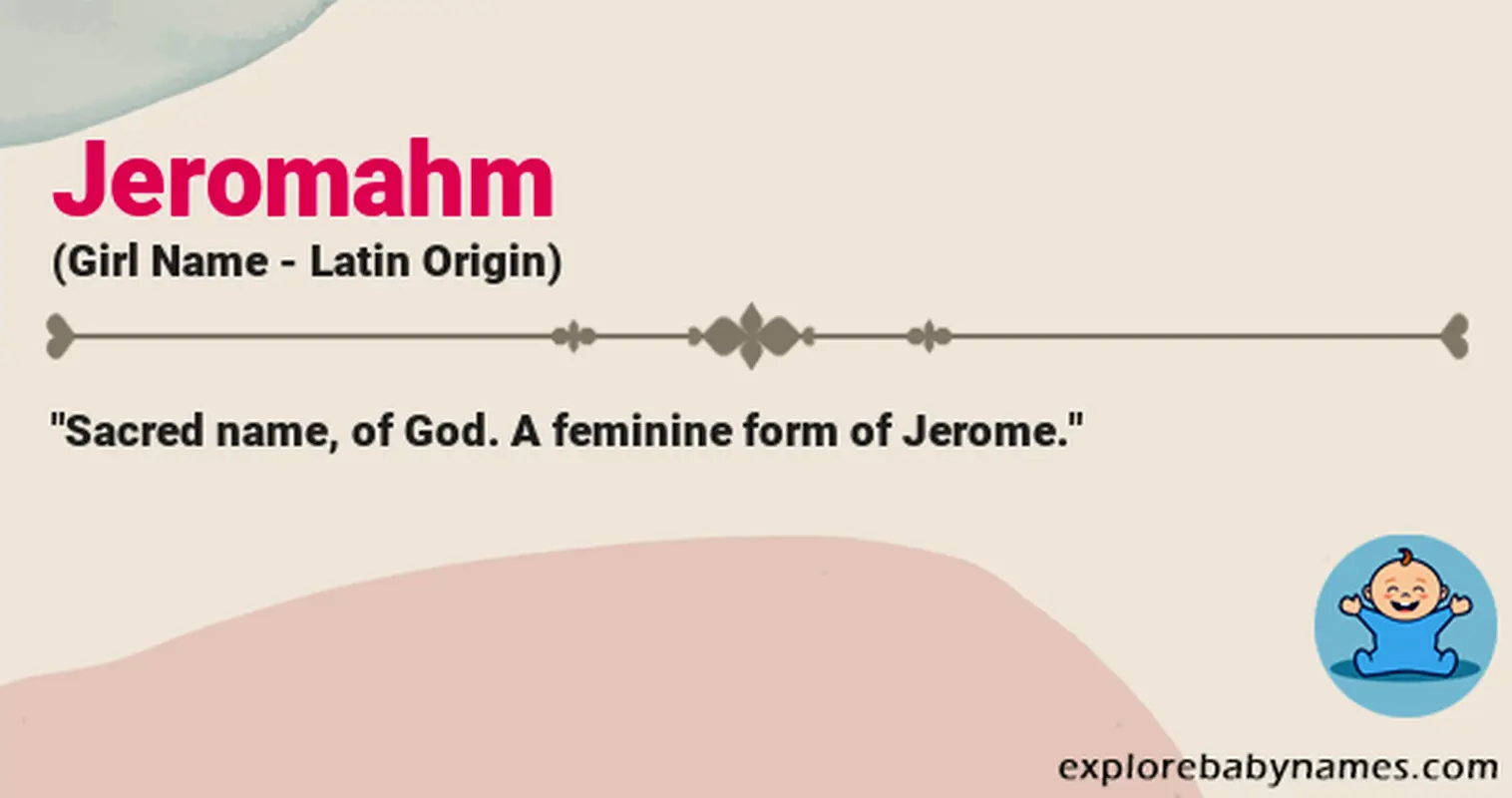 Meaning of Jeromahm